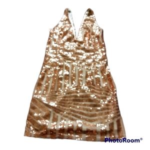 Bbx LEPHSNT Gold Cocktail Dress D20